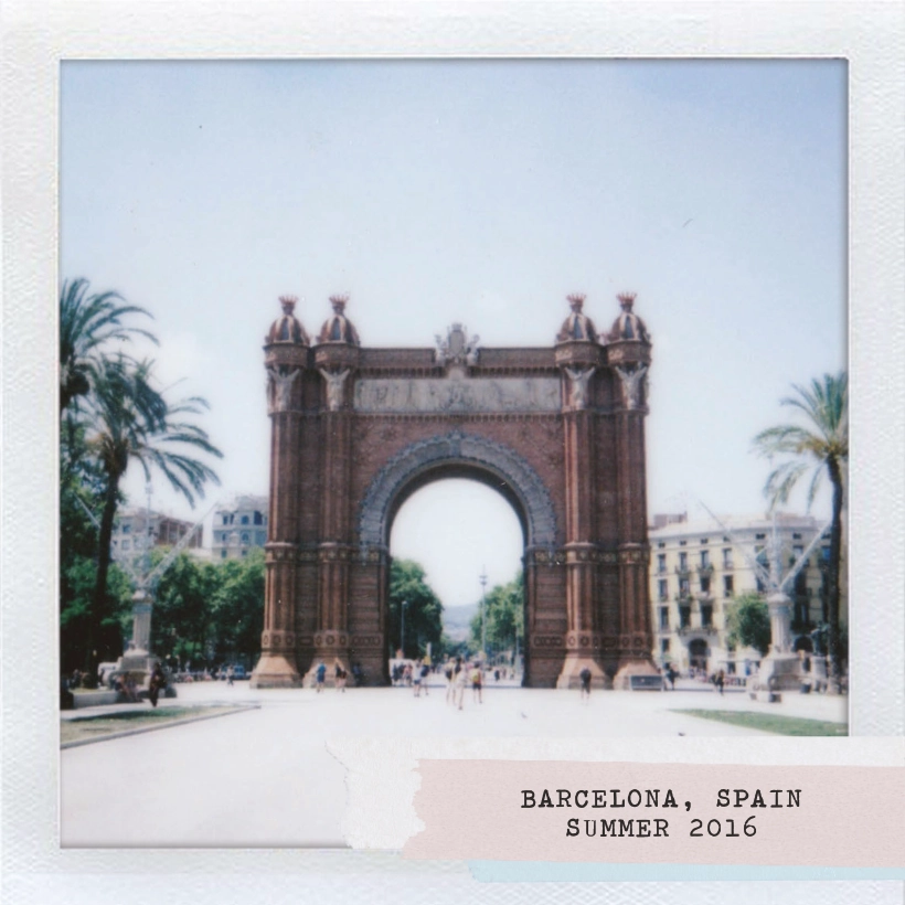 Barcelona, Spain Summer 2016 Polaroid